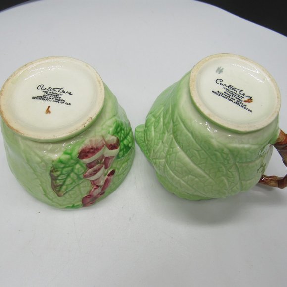 VINTAGE CARLTONWARE ENGLAND "FOXGLOVE" SERIES CREAM AND SUGAR SET. - Picture 4 of 6